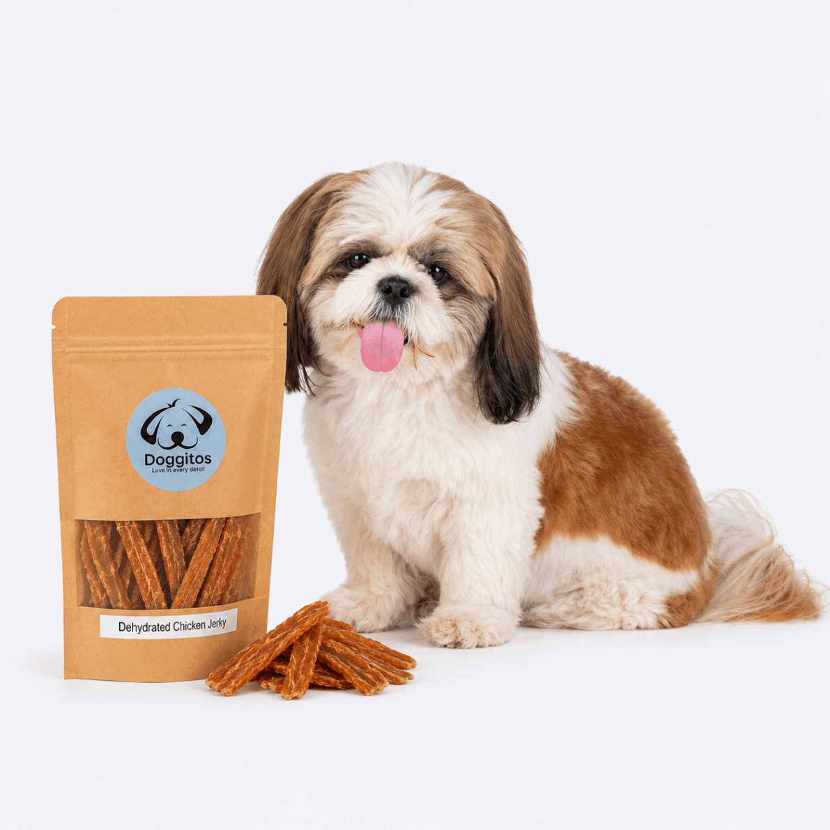 Dehydrated chicken jerky